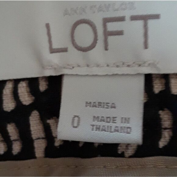 LOFT Basket Weave Cropped Pants - Picture 2 of 6